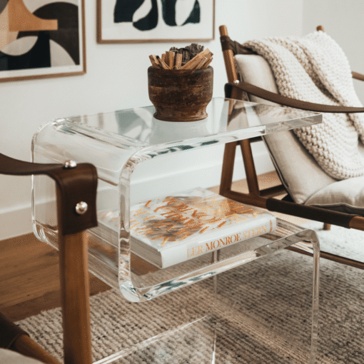 Calista Acrylic Side Table - Image 4