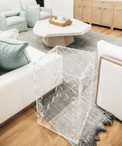 Audrey Wavy Acrylic Table