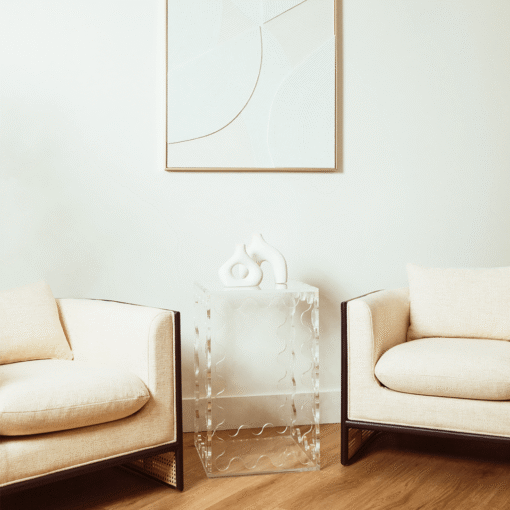 Audrey Wavy Acrylic Table - Image 3