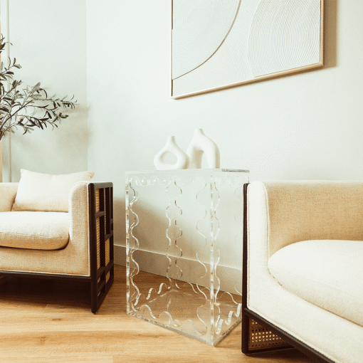 Audrey Wavy Acrylic Table - Image 4