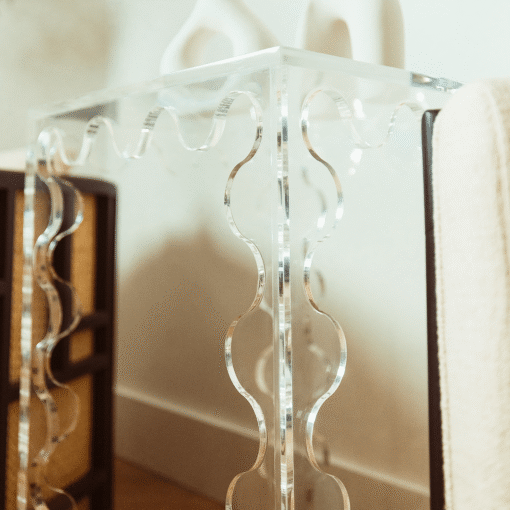Audrey Wavy Acrylic Table - Image 5