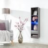 Galicia Tall Shelf Unit With Led Grey