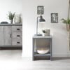 Boston Simple Lamp Table Grey